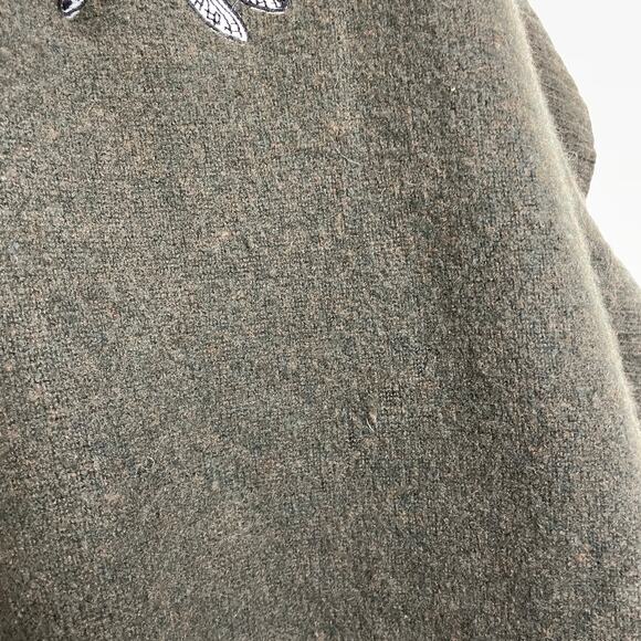 Zadig & Voltaire Dark Green Sweater with Skull and Floral Embroidery - Picture 14 of 14